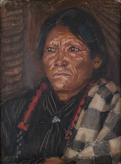 Akseli Gallen-Kallela: Intiaani Siu Ohutaa, 1924–1925